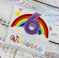 Rainbow birthday shirt for a girl, Rainbow birthday outfit,  Over the rainbow party, 6th birthday party rainbow theme, 4th, 5th, 7th, 8th
