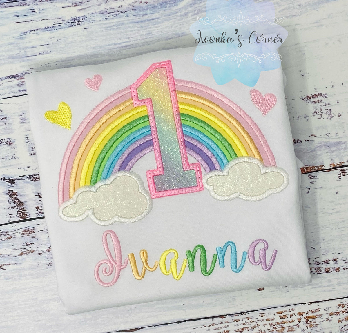 1st Rainbow birthday shirt for a girl, Pastel Rainbow outfit, Over the rainbow party, 5th birthday party rainbow theme, Pastel Color Rainbow