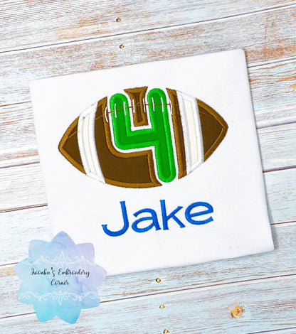 Football birthday shirt, Boys football number shirt, Football birthday party outfit