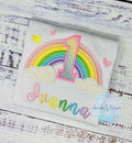 1st Rainbow birthday shirt for a girl, Pastel Rainbow outfit, Over the rainbow party, 5th birthday party rainbow theme, Pastel Color Rainbow