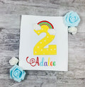 Rainbow Birthday Outfit, Girls outfit with Rainbow,