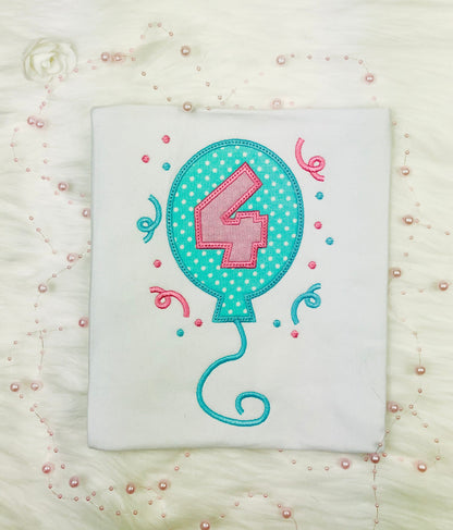 Birthday shirt for a with balloon, Party balloon