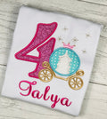 Princess Carriage Birthday shirt/Princess outfit/Princess party/girls 1st birthday/princess 1st outfit