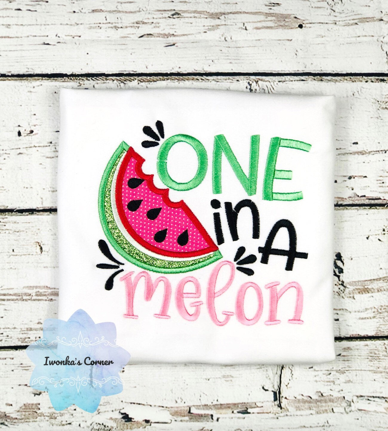 One in a melon girls shirt, Summer shirt