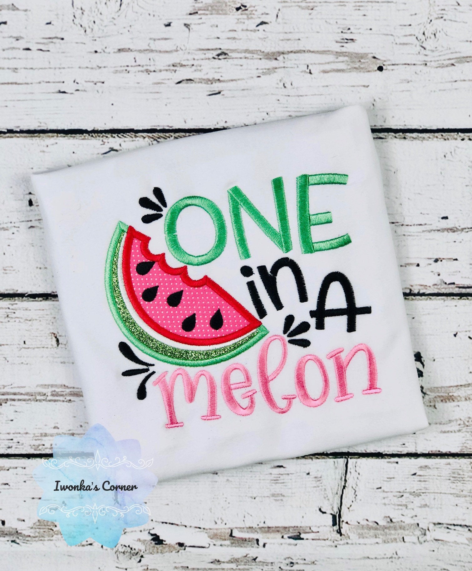 One in a melon girls shirt, Summer shirt