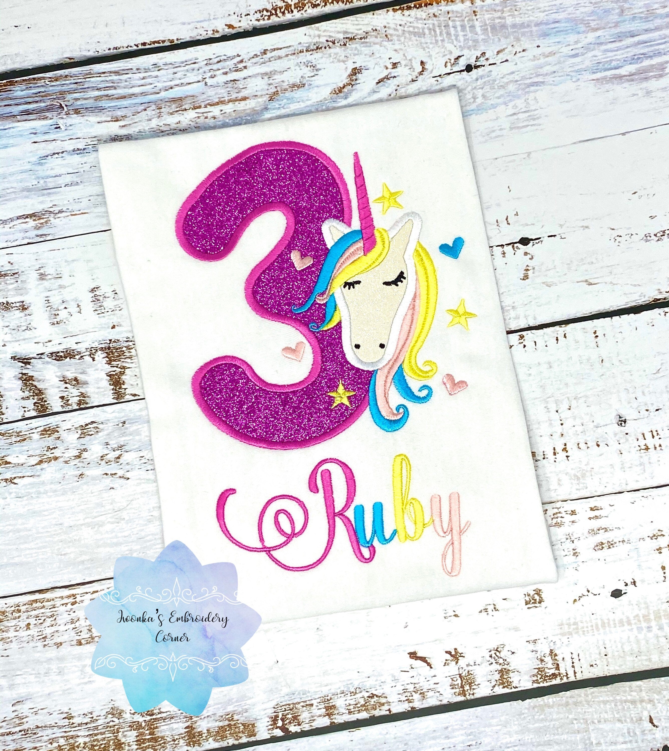 Unicorn Birthday Shirt, Unicorn Birthday Outfit, Unicorn Party, Unicorn Birthday, Unicorn Birthday Girl Shirt