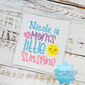 Mom’s little sunshine girl shirt,