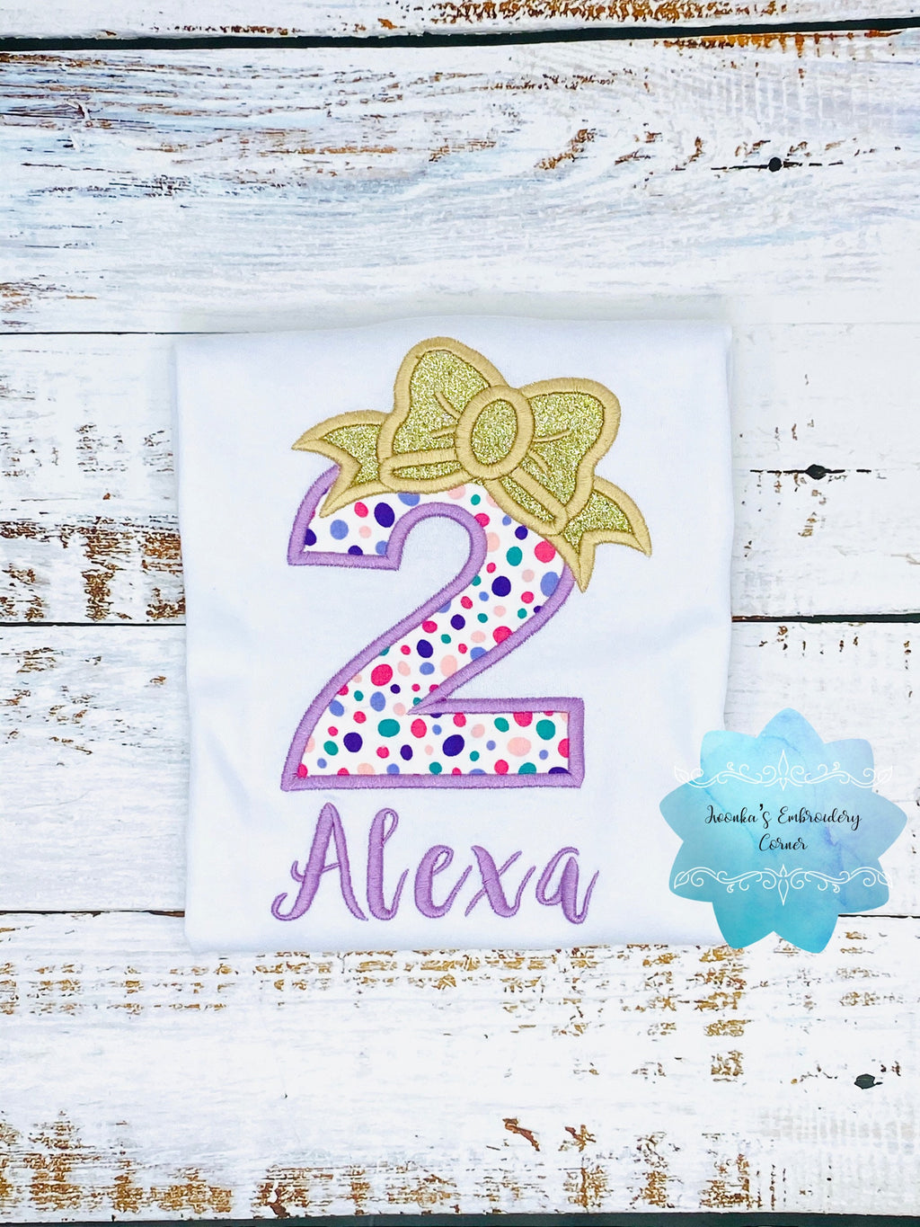 Girls birthday colorful Polk dot shirt, Birthday outfit 1st, 2nd, 3rd, 4th birthday