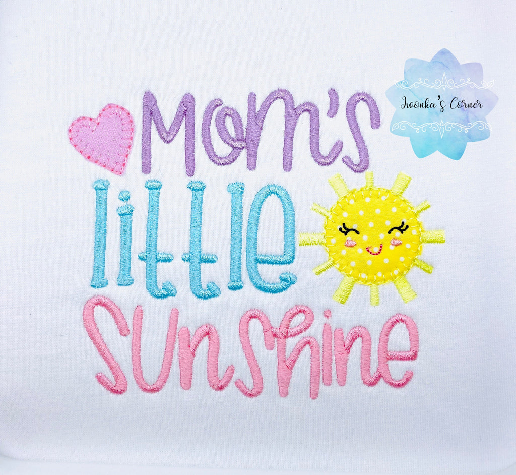 Mom’s little sunshine girl shirt,