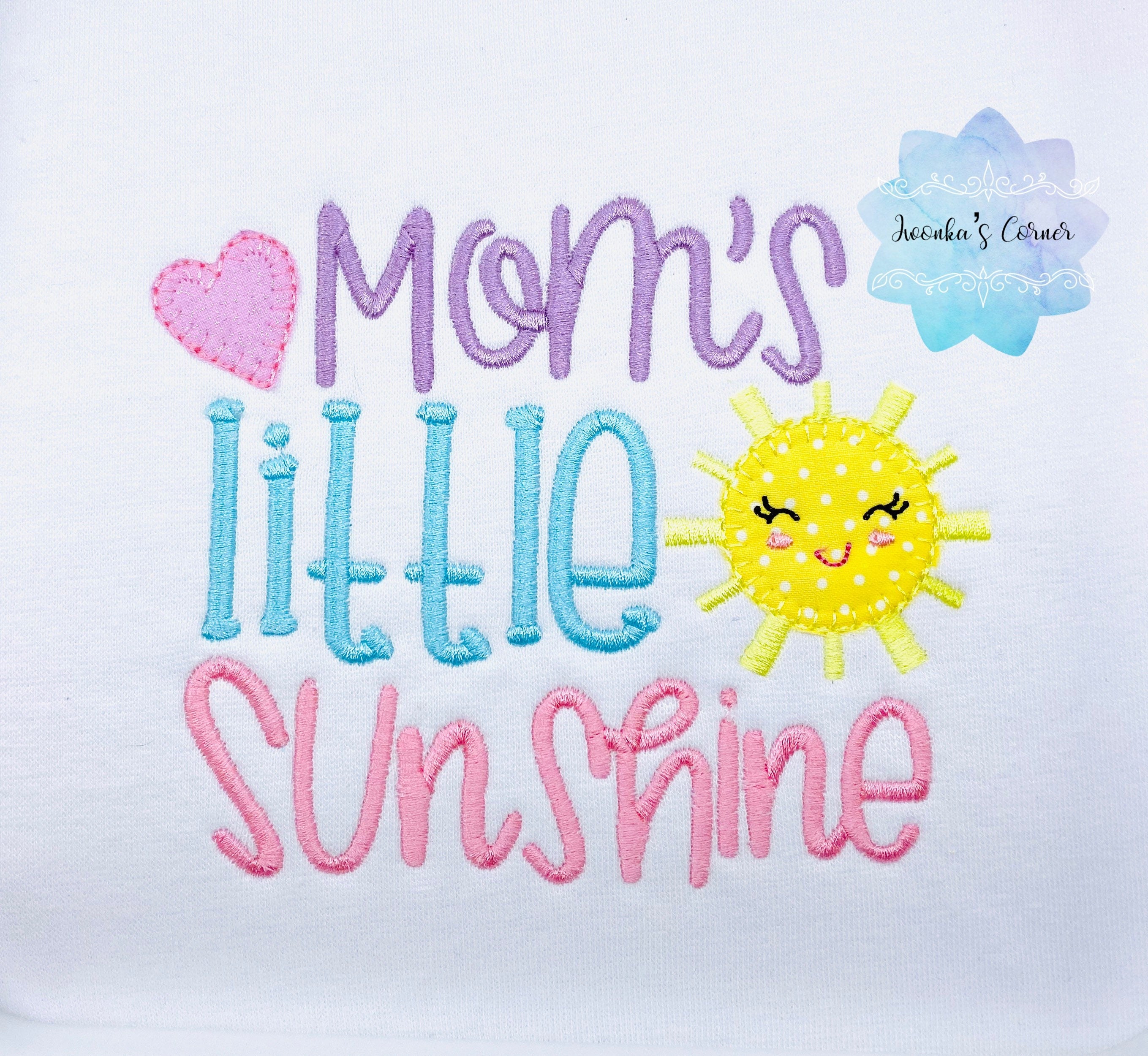 Mom’s little sunshine girl shirt,