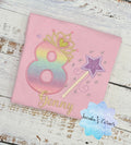 8th birthday Princess birthday shirt, Girl shirt with princess tiara and magic wand, Princess birthday outfit, Birthday shirt 2nd 3rd 4th