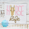 Girls shirt with “Horse life” embroidery