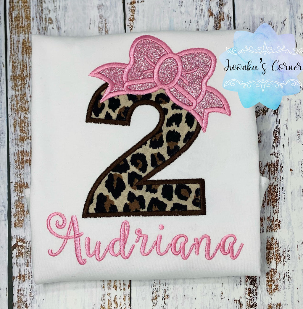 Girl 2nd dcheetah birthday number shirt, Light Pink Boe cheetah birthday outfit, Girl 3rd 4th 5th Cheetah birthday outfit, Leopard print