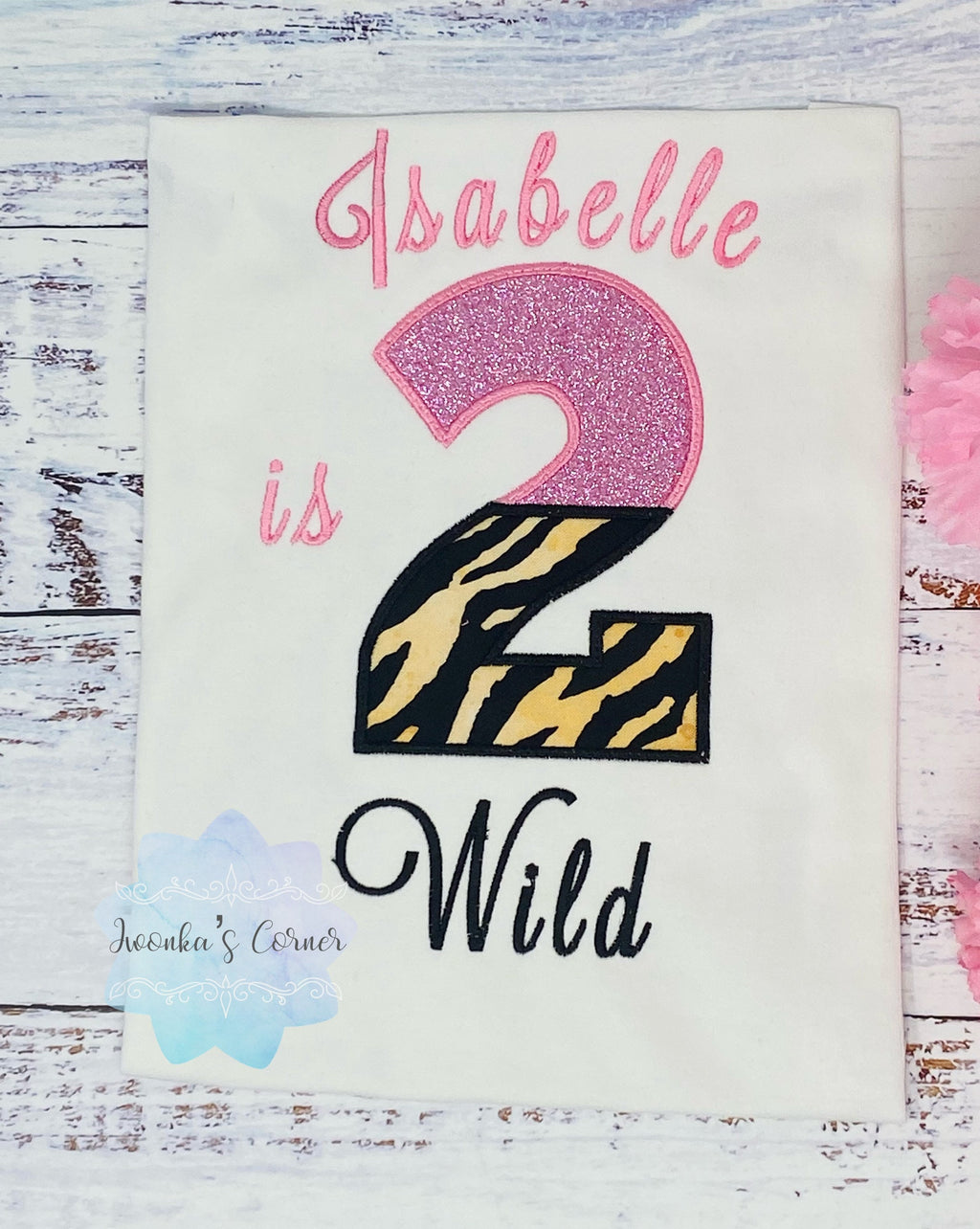 Girl 2nd Birthday Shirt, Two Wild birthday shirt, Tiger Stripes Shirt,