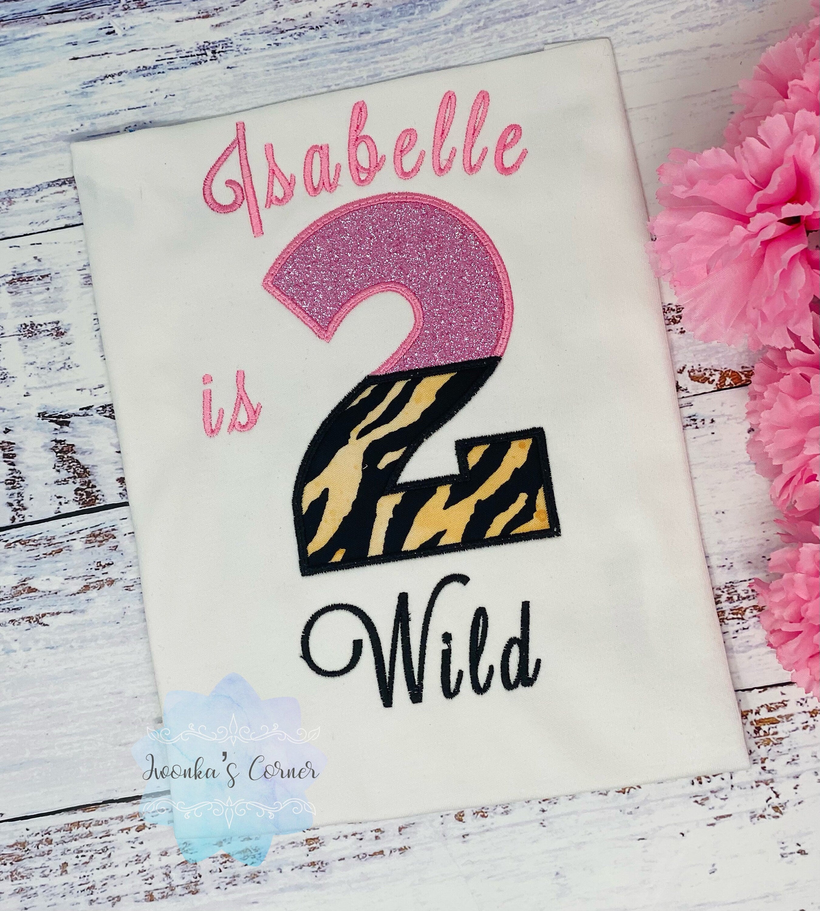 Girl 2nd Birthday Shirt, Two Wild birthday shirt, Tiger Stripes Shirt,