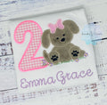 Girl 2nd Puppy Birthday Shirt, Dog Birthday Shirt, Fluffy Puppy Embroidery shirt