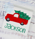 Red car with Christmas tree, Personalized Christmas gift, Any age Christmas shirt