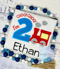 2nd Birthday train “Choo Choo” I’m two, Toddler tee with train