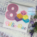 Girl 8th Birthday Pastel Colors Toy Building Blocks, Any age