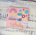 Girls 2nd Birthday Shirt with Bubbles, Blown Bubbles applique, Blowing bubbles wand shirt