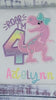 Girl 4th birthday T Rex embroidery shirt, Dinosaur themed shirt, Pink dinosaur embroidery, Dino Customized shirt for Any age