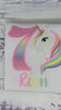 Girl 4th  Birthday Pastel Unicorn and number Shirt, Girl Rainbow Pastel Unicorn Birthday, Rainbow Uni outfit, Unicorn embroidery, Any age