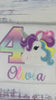 Girl 5th Rainbow Pastel Unicorn Birthday, 6th Birthday Pastel Unicorn Shirt, Unicorn birthday, Rainbow Unicorn, Custom Purple Uni Embroidery