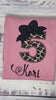 Girl 5th birthday shirt with cheetah print and number, 4th 6th birthday shirt, Cheetah spots shirt, Leopard print birthday shirt, Any age