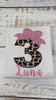 Girl cheetah birthday number shirt, Pink bow cheetah print birthday outfit, Girl 3rd birthday outfit, Leopard print