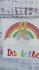 4th birthday sketch rainbow embroidery tee for a girl, Rainbow birthday outfit,  Over the rainbow party, 6th birthday party rainbow theme