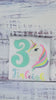 3rd Birthday Pastel Unicorn Shirt, Girl Rainbow Pastel Unicorn Birthday Outfit, Rainbow Unicorn outfit, Unicorn embroidery, Any age