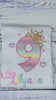 9th Birthday Shirt for Girl, Rainbow Princess Birthday Shirt, Birthday Number with Crown, Girls 4th Birthday Shirt, Princess Birthday Party