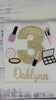 Girl 3rd Birthday Shirt with Make up, Salon, Spa Birthday Tee Number cosmetics, Lipstick Powder Brush, Make up Birthday Party, Nail Polis