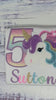 5th Birthday Purple Gold Unicorn Shirt, Girl Rainbow Pastel Unicorn Birthday Outfit, Rainbow Unicorn outfit, Unicorn embroidery, Any age