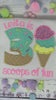 Girl Ice Cream 3 “Scoop of fun” birthday shirt, Sweet Ice Cream cone Theme Party, Pastel sweet birthday tee