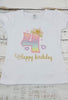 Girl birthday number shirt, Princess birthday outfit