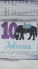 Girl 10th Birthday Shirt With Bay Brown Horse, Birthday Shirt with Horse and Saddle, 4th, 6th 7th Horse Birthday Shirt, Embroidered Horse