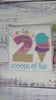Girl Ice Cream 2 Scoops of fun birthday shirt, Sweet Ice Cream cone Theme Party, Pastel ice cream scoops, Twoo sweet birthday tee